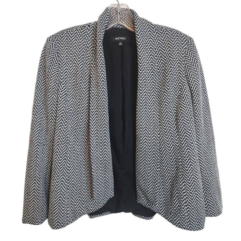 Nine West Open Front Knit Jacket Size 2